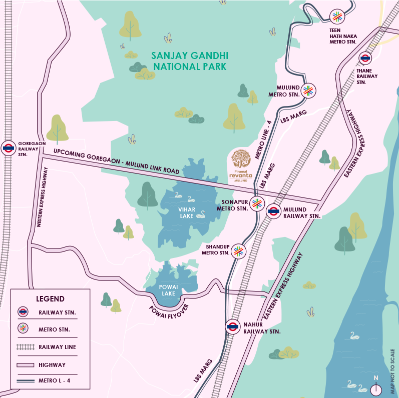 Piramal Revanta Location in Mulund